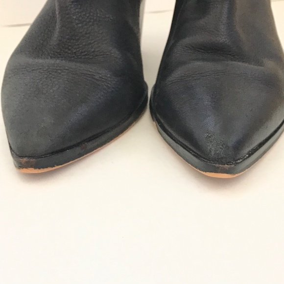 DOLCE VITA Issa Ankle Boots Leather Pointed Toe Black Women’s Size 9.5 Booties - Picture 6 of 16